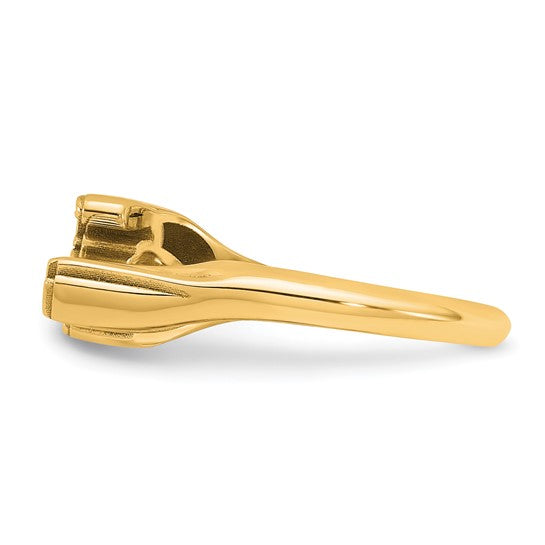 10k Yellow Gold Name Plate Ring