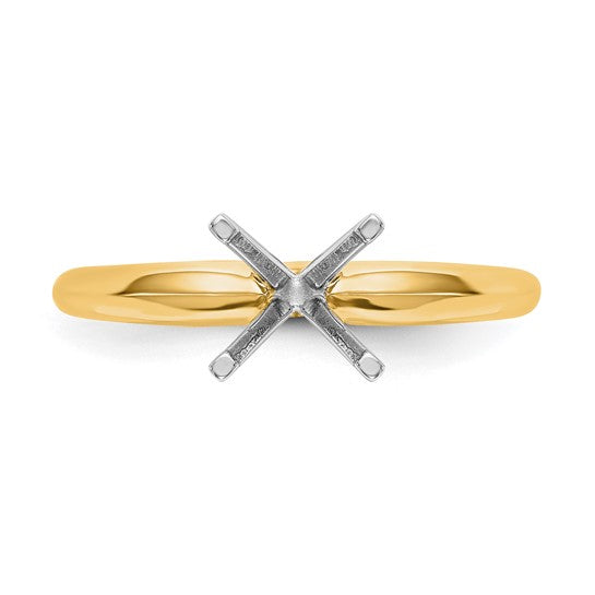 14k Two-Tone 2ct Certified Lab Grown Diamond: Round