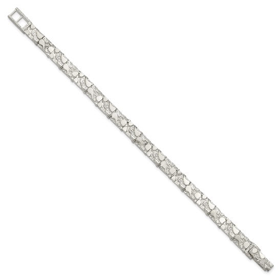 Sterling Silver 7mm Nugget Bracelet