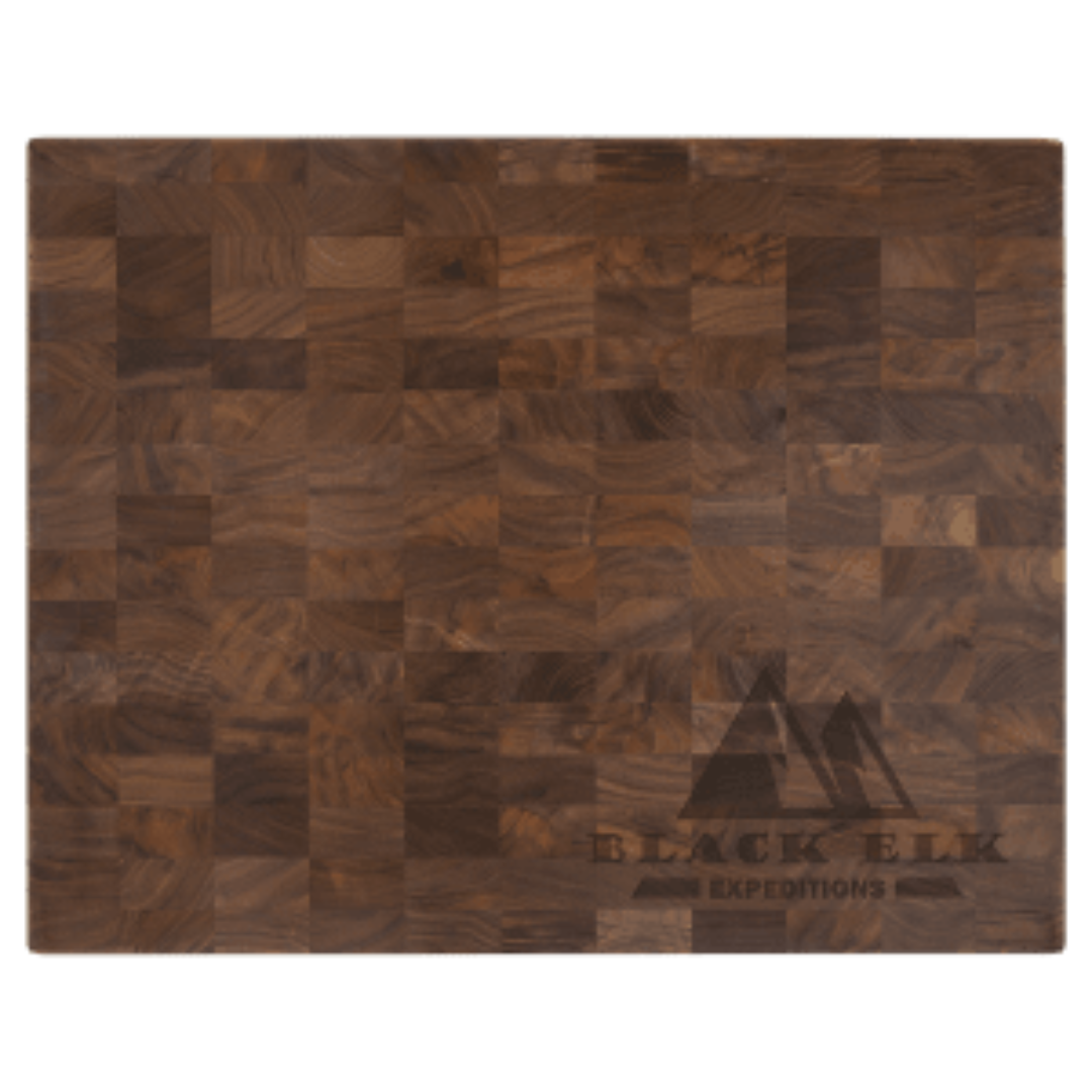16" x 13" x 1 3/8" Walnut Butcherblock Cutting Board with Personalized Engraving