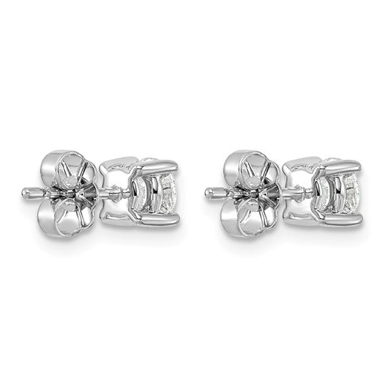 14k White Gold 1 Carat Lab Grown Diamond Ear Rings