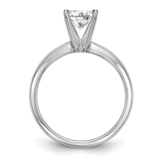 14k White Gold 1/8 carat Solitaire Ring
