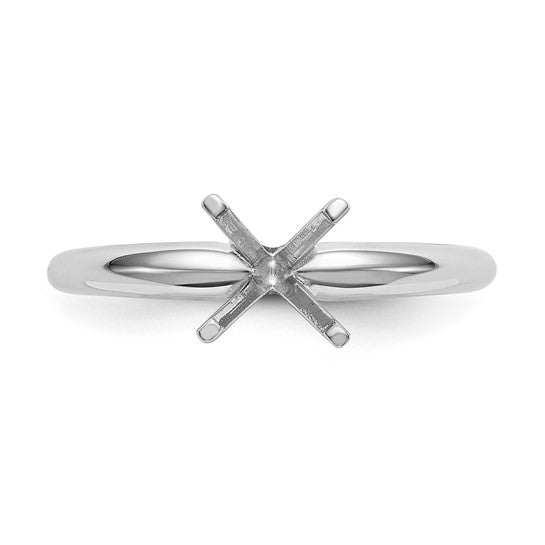 14k White Gold 1/8 carat Solitaire Ring