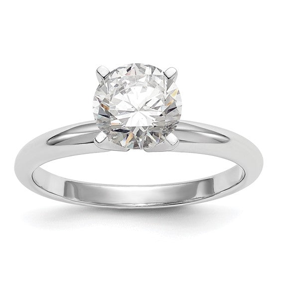 14k White Gold 1/8 carat Solitaire Ring