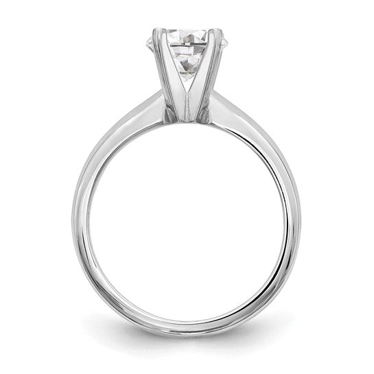 14k White Gold 1 carat Solitaire Engagement Ring