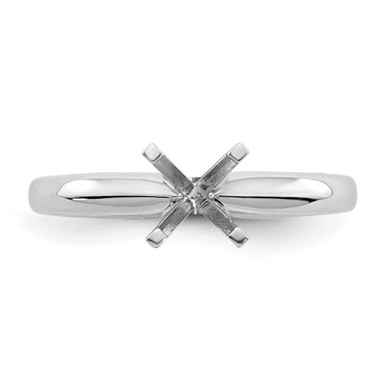 14k White Gold 1 carat Solitaire Engagement Ring