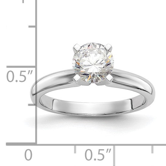 14k White Gold 1 carat Solitaire Engagement Ring