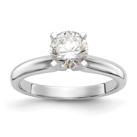 14k White Gold 1 carat Solitaire Engagement Ring