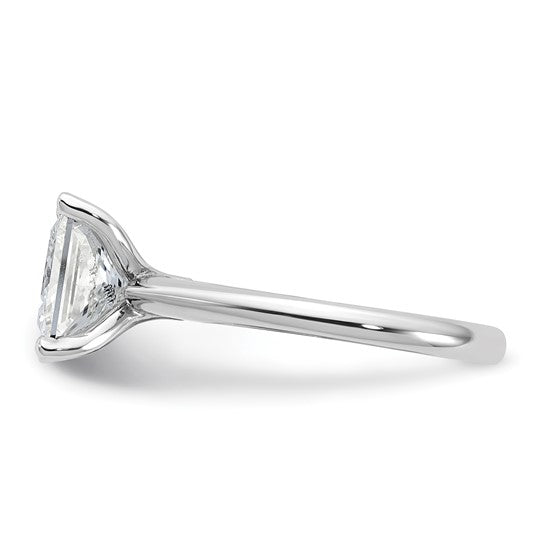 14k White Gold 3ct Certified Lab Grown Diamond: Princess