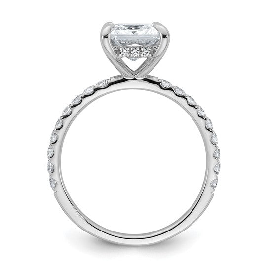 14k White Gold 2.5ct Certified Lab Grown Diamond: Princess