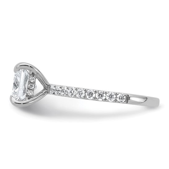 14k White Gold 2.5ct Certified Lab Grown Diamond: Princess