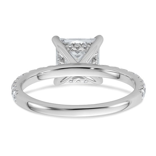 14k White Gold 2.5ct Certified Lab Grown Diamond: Princess